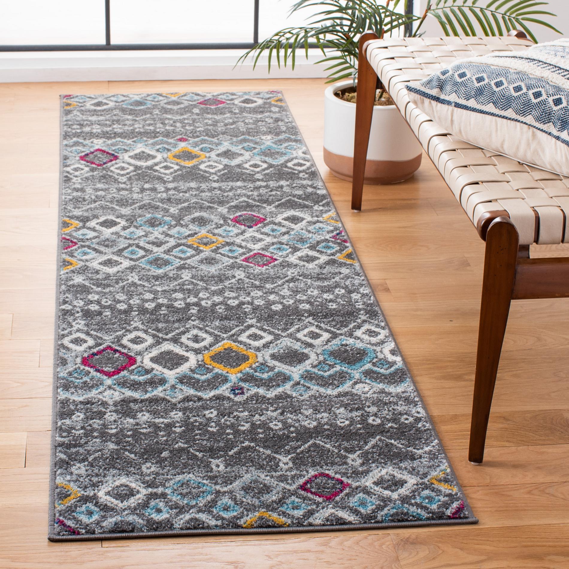 Safavieh Amsterdam Ams108H Dark Grey/Ivory Area Rug