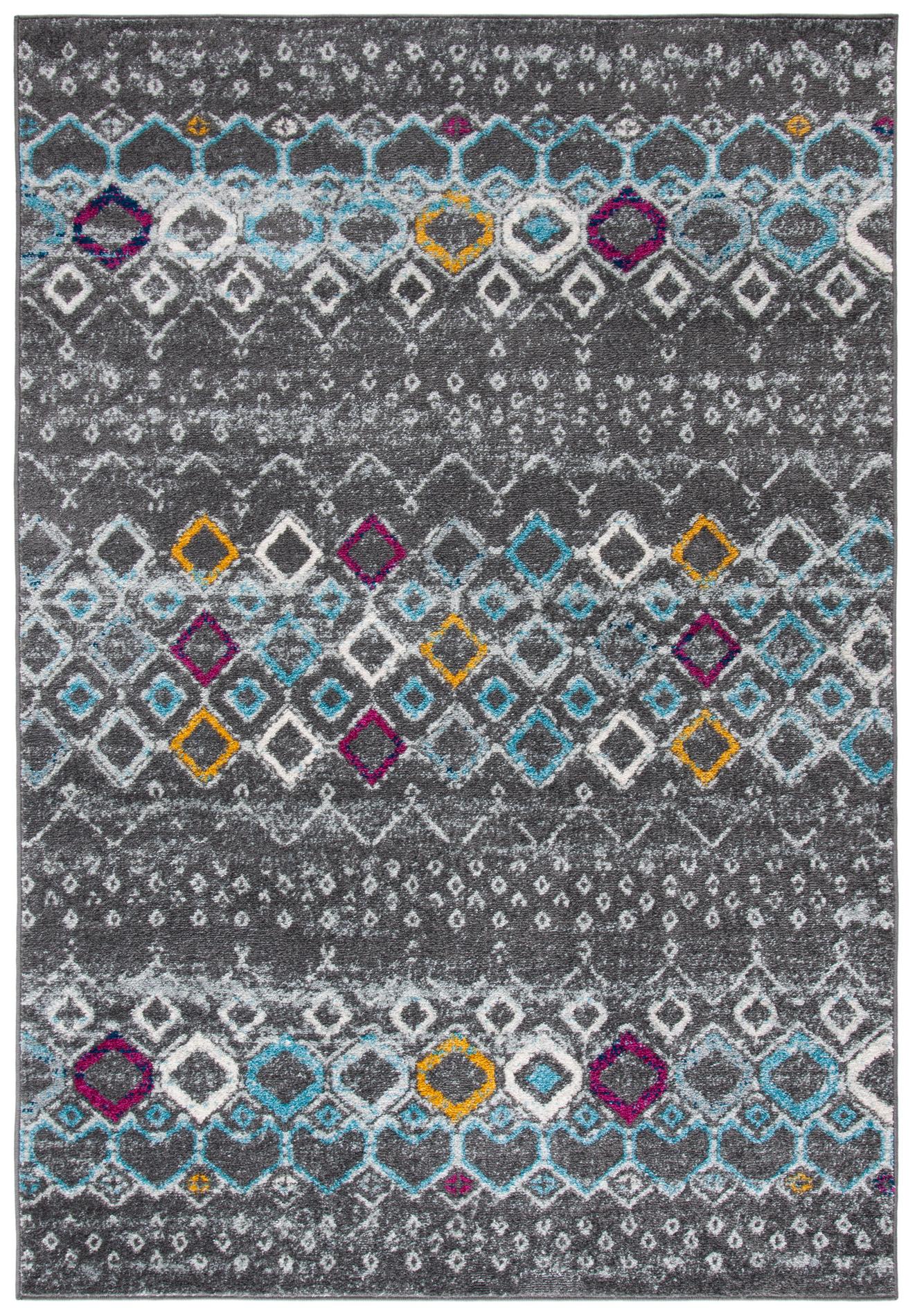 Safavieh Amsterdam Ams108H Dark Grey/Ivory Area Rug