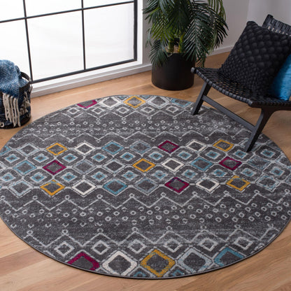 Safavieh Amsterdam Ams108H Dark Grey/Ivory Area Rug