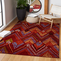 Safavieh Amsterdam Ams110Q Red/Terracotta Area Rug