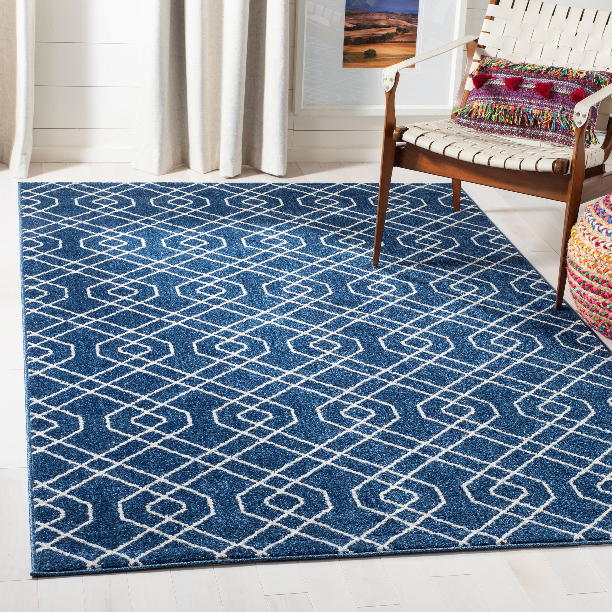 Safavieh Amherst Amt407P Navy/Beige Area Rug