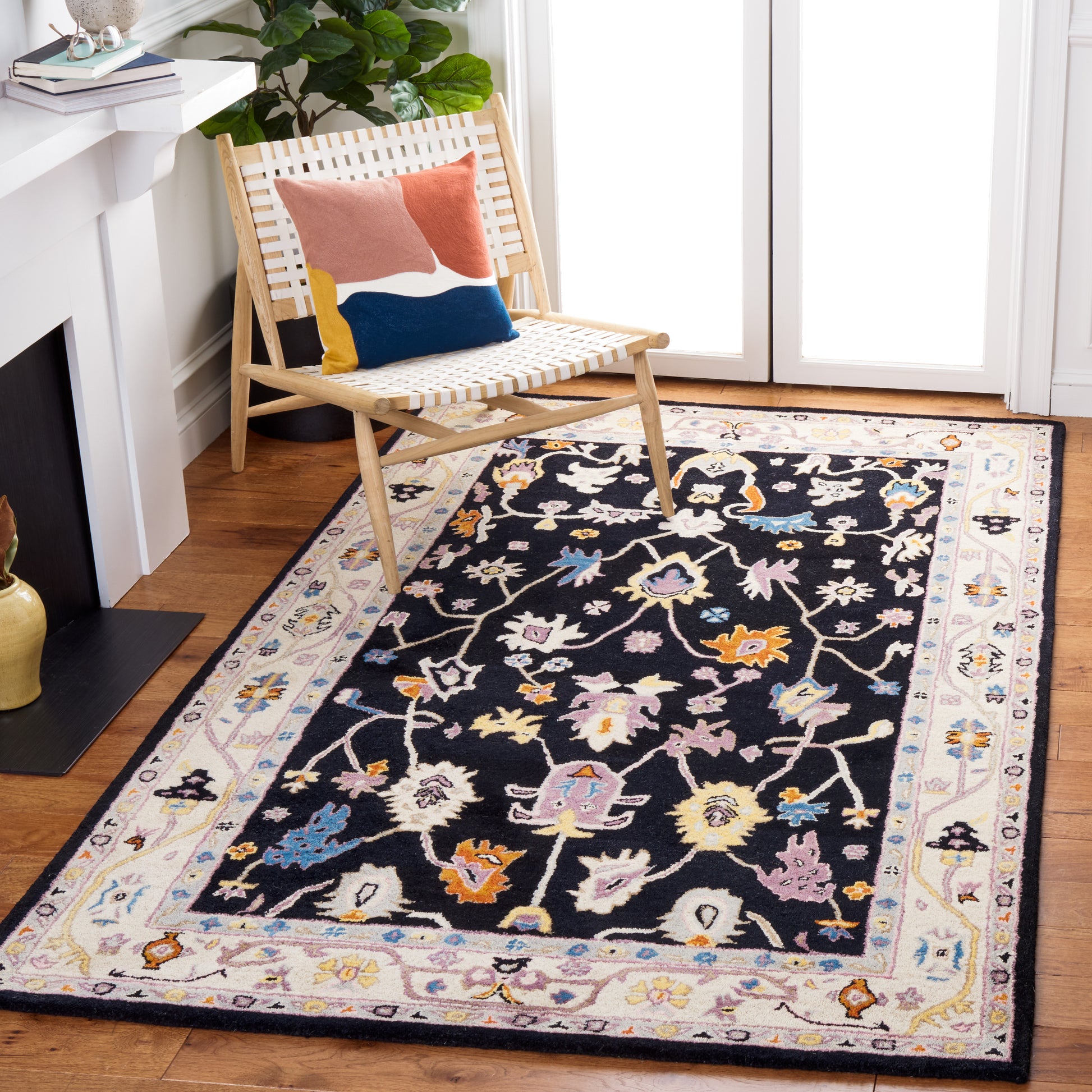 Safavieh Anatolia An513Z Black/Ivory Area Rug