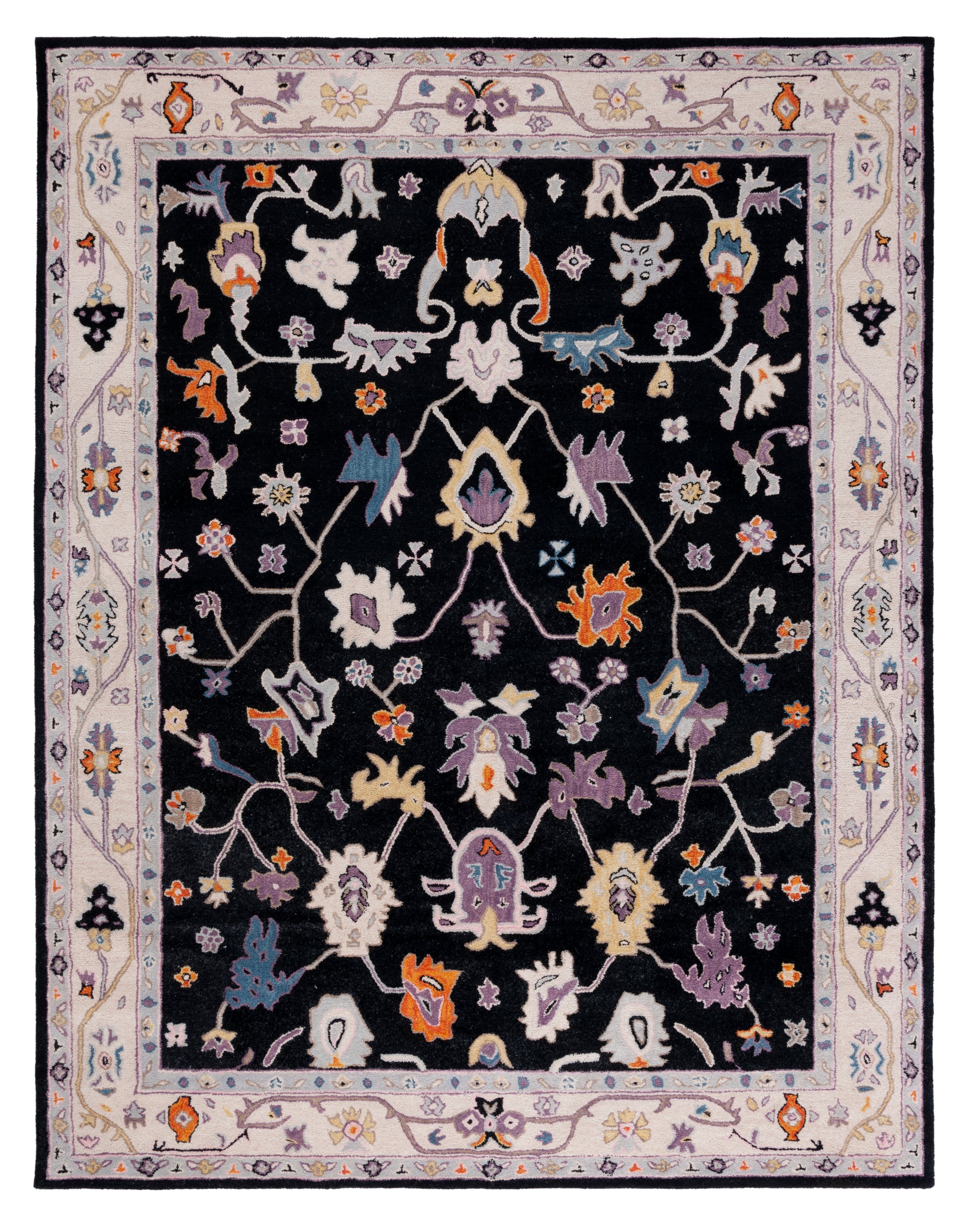 Safavieh Anatolia An513Z Black/Ivory Area Rug