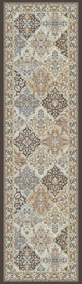 Dynamic Rugs Ancient Garden 57008 Brown/Blue Area Rug