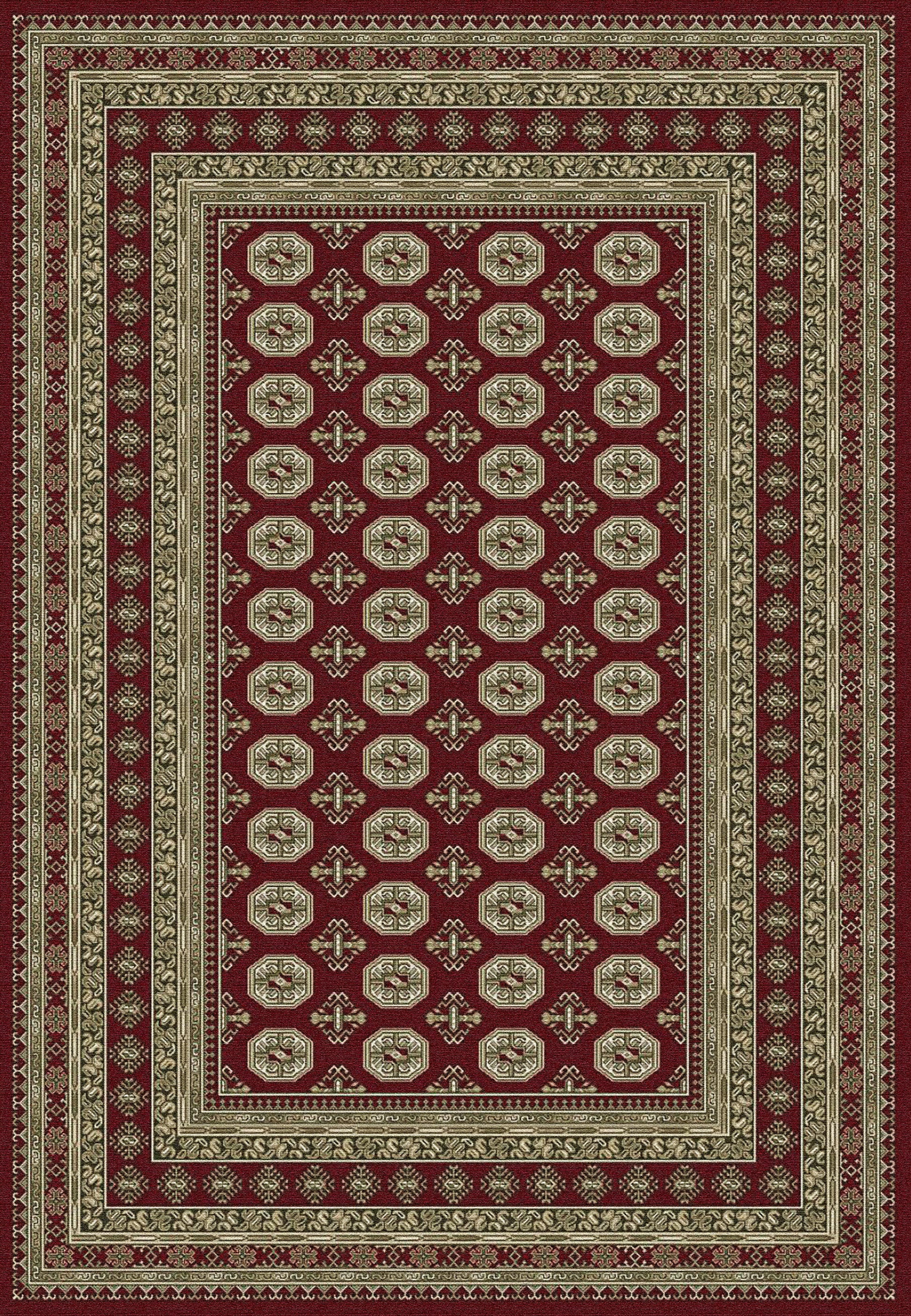 Dynamic Rugs Ancient Garden 57102 Red/Beige Area Rug