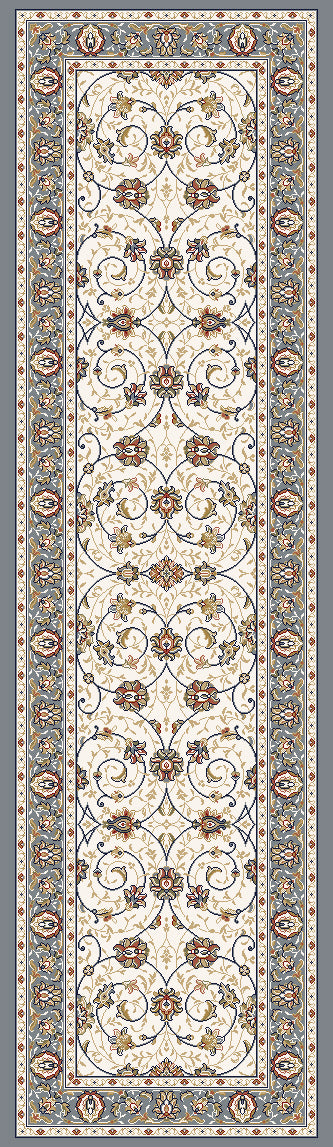 Dynamic Rugs Ancient Garden 57120 Navy Area Rug