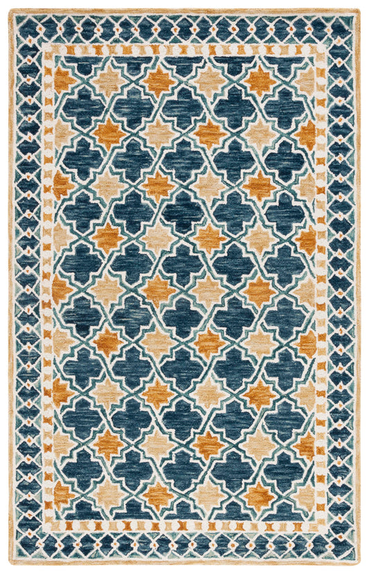 Safavieh Aspen Apn121N Navy/Yellow Area Rug