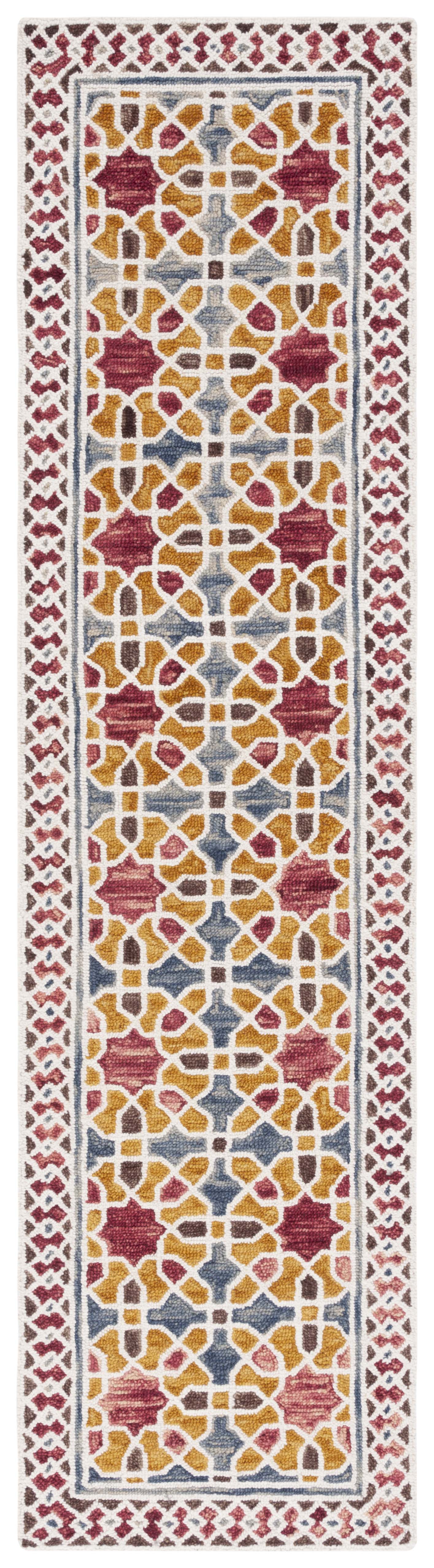 Safavieh Aspen Apn149Q Red/Yellow Area Rug