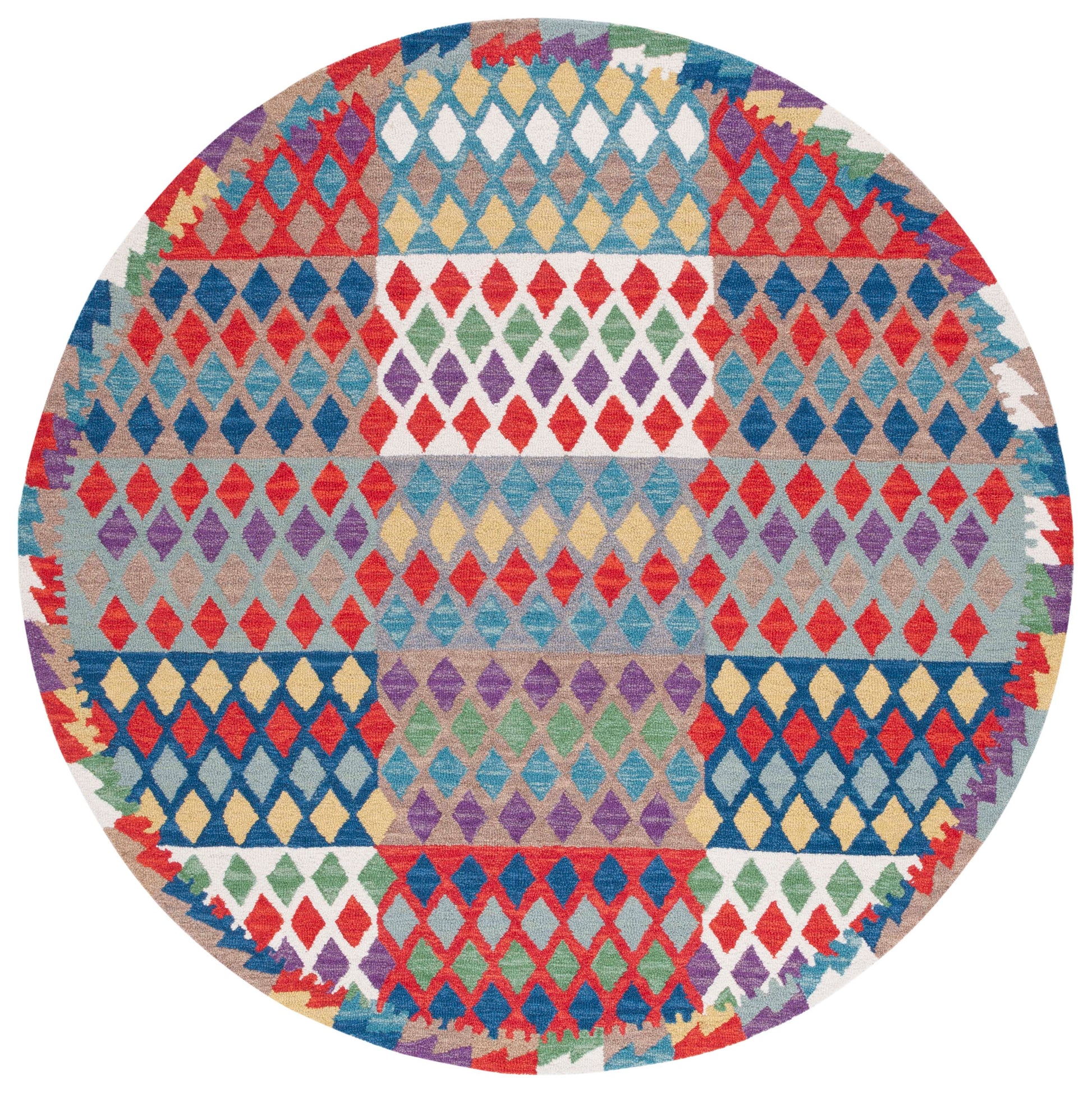 Safavieh Aspen Apn406Q Red/Blue Area Rug