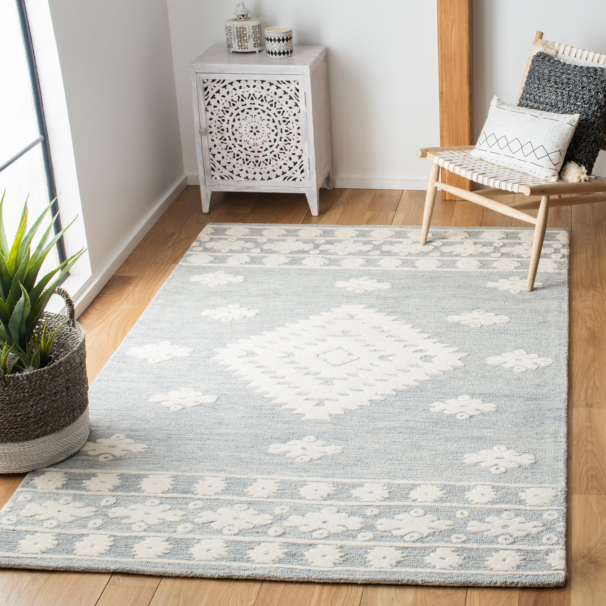 Safavieh Aspen Apn550H Light Grey/Ivory Area Rug