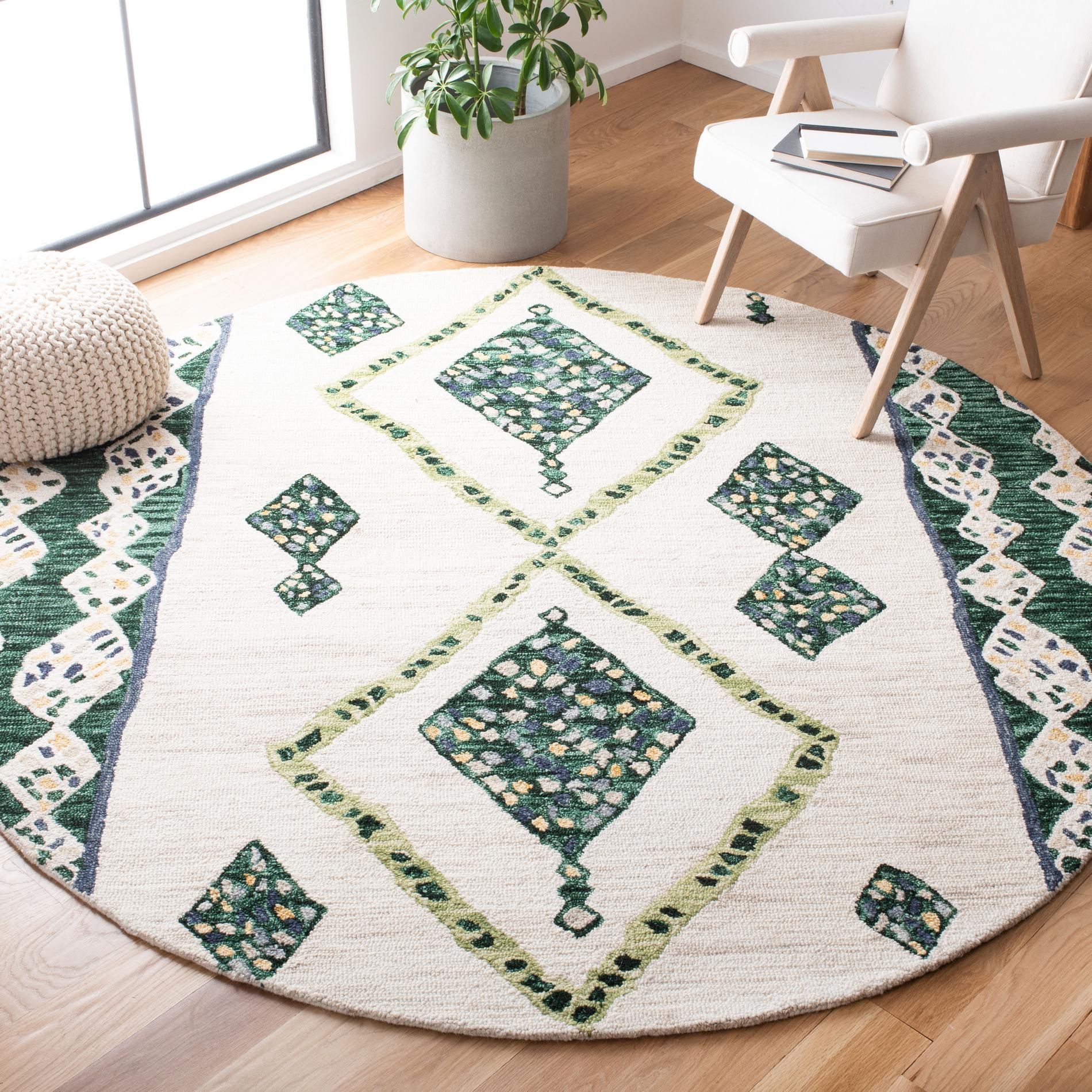 Safavieh Aspen Apn702Y Green/Ivory Area Rug