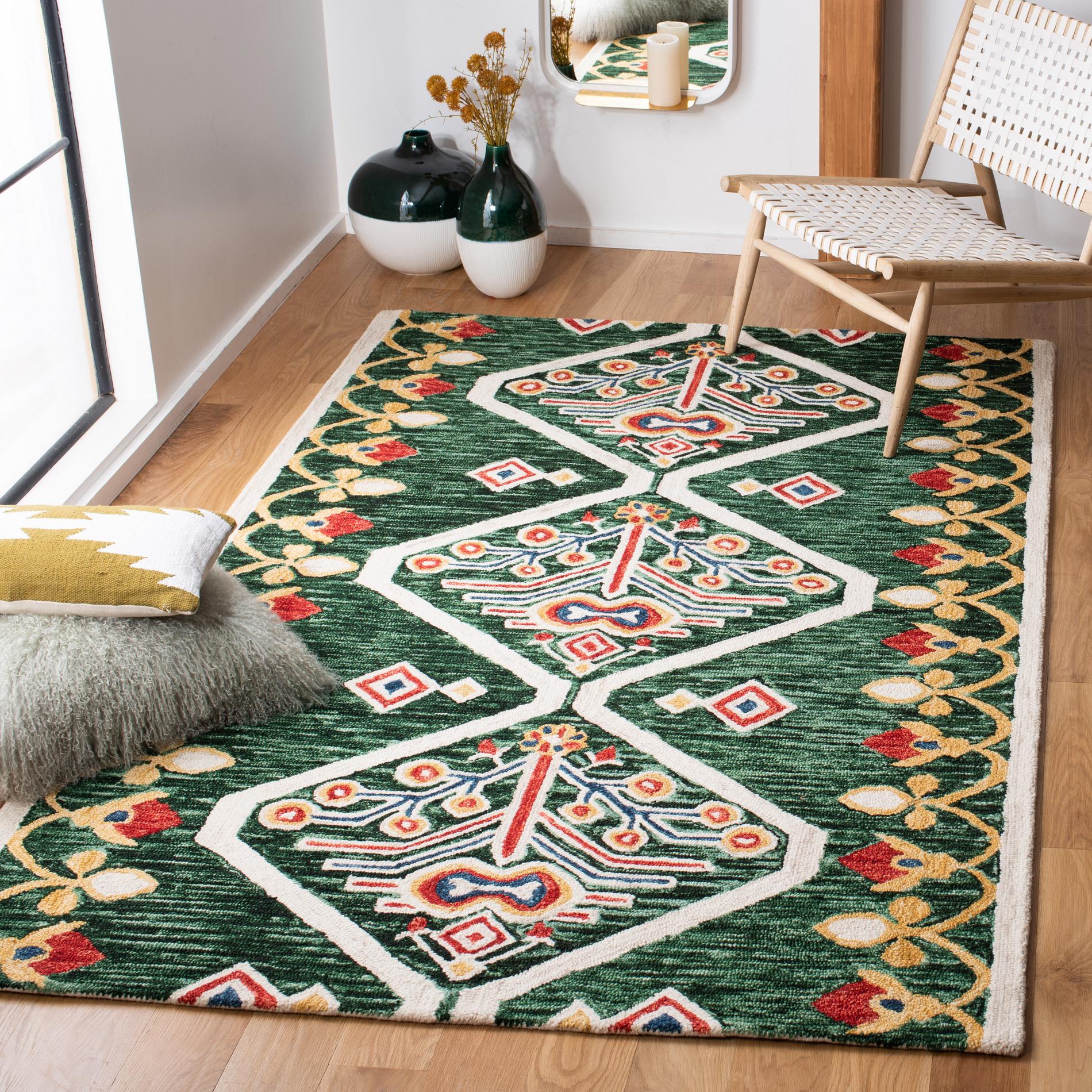 Safavieh Aspen Apn703Y Green/Ivory Area Rug