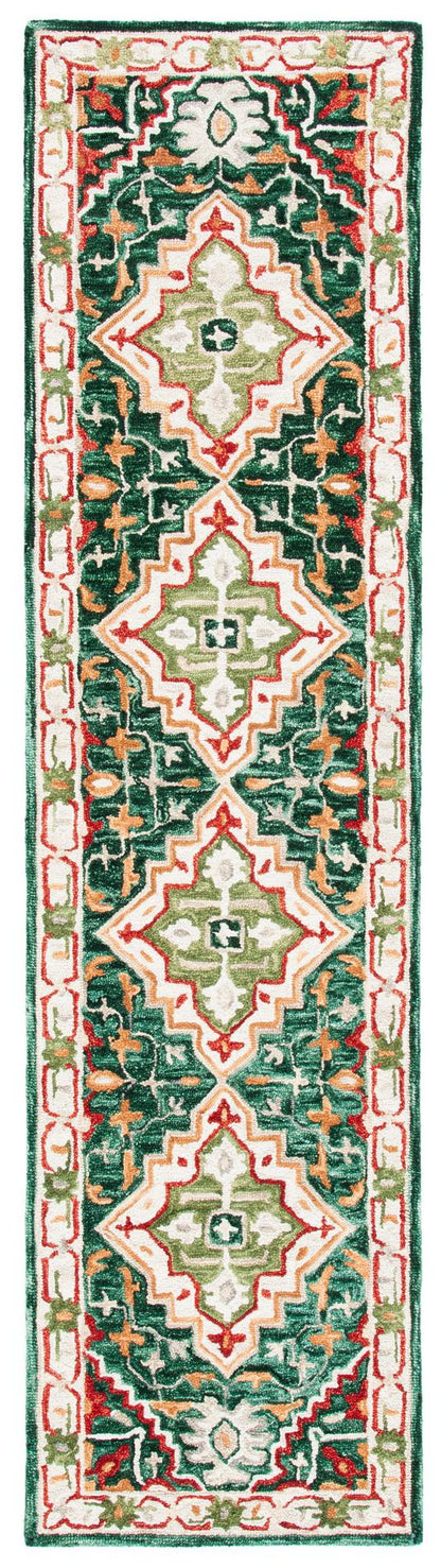 Safavieh Aspen Apn705Q Green/Red Area Rug