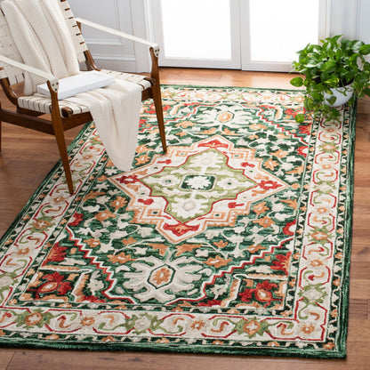 Safavieh Aspen Apn705Q Green/Red Area Rug