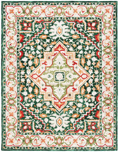 Safavieh Aspen Apn705Q Green/Red Area Rug