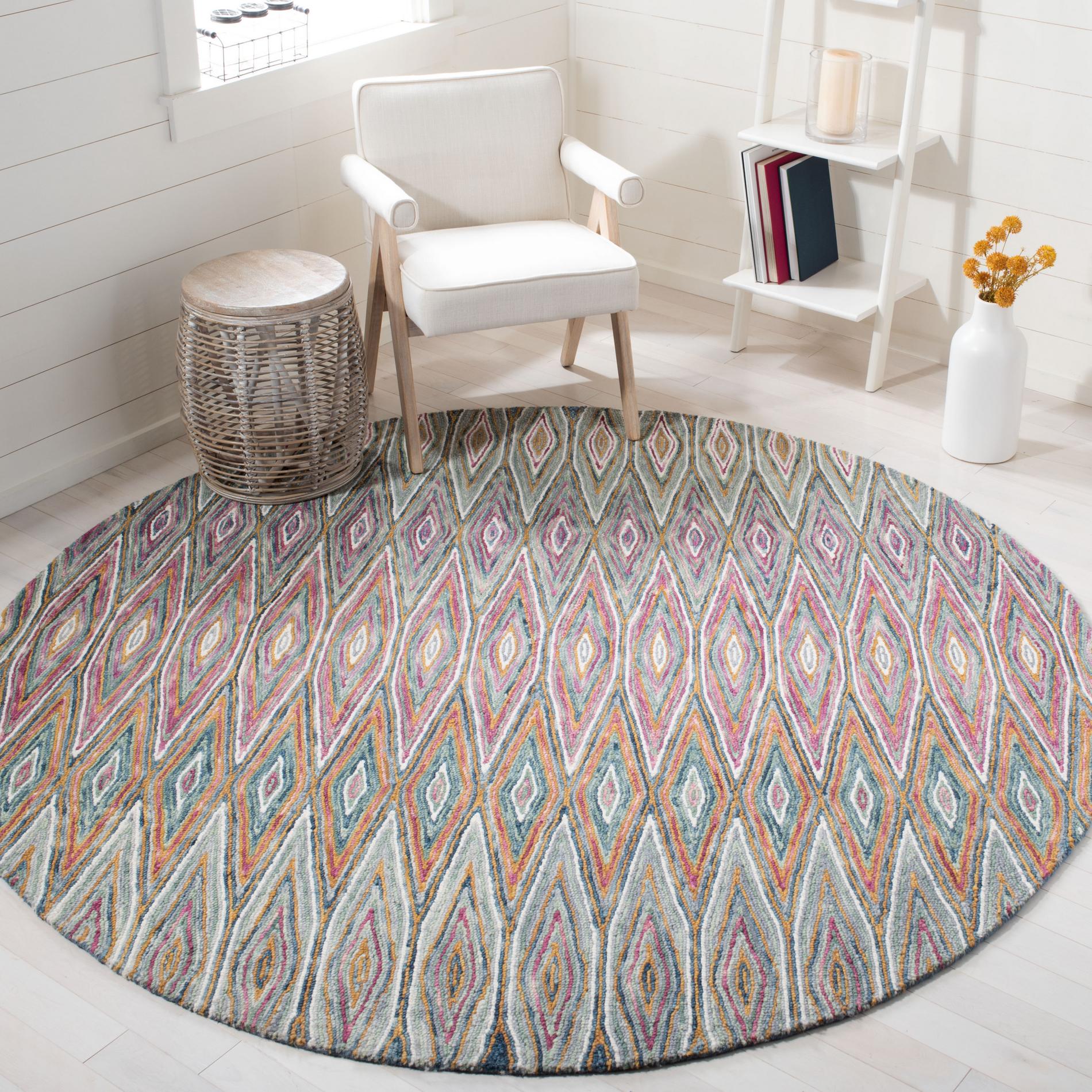 Safavieh Aspen Apn805M Blue/Pink Area Rug