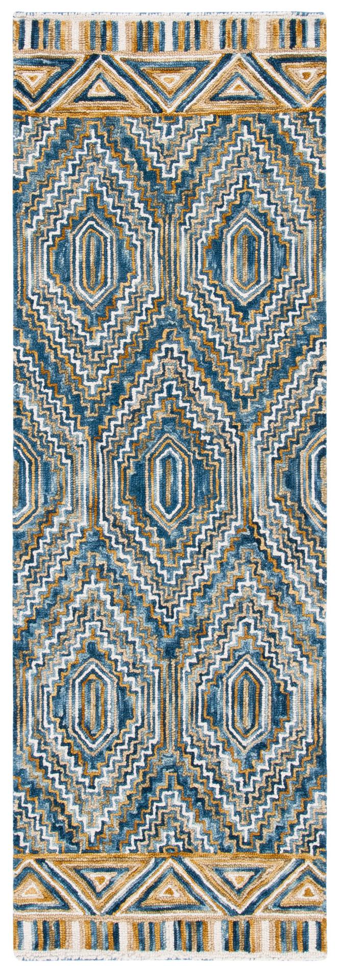 Safavieh Aspen Apn822M Blue/Gold Area Rug