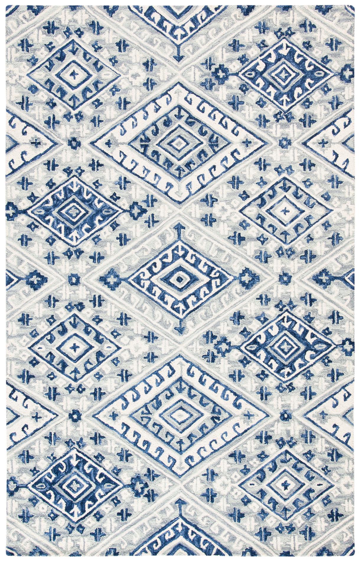 Safavieh Aspen Apn826F Grey/Navy Area Rug