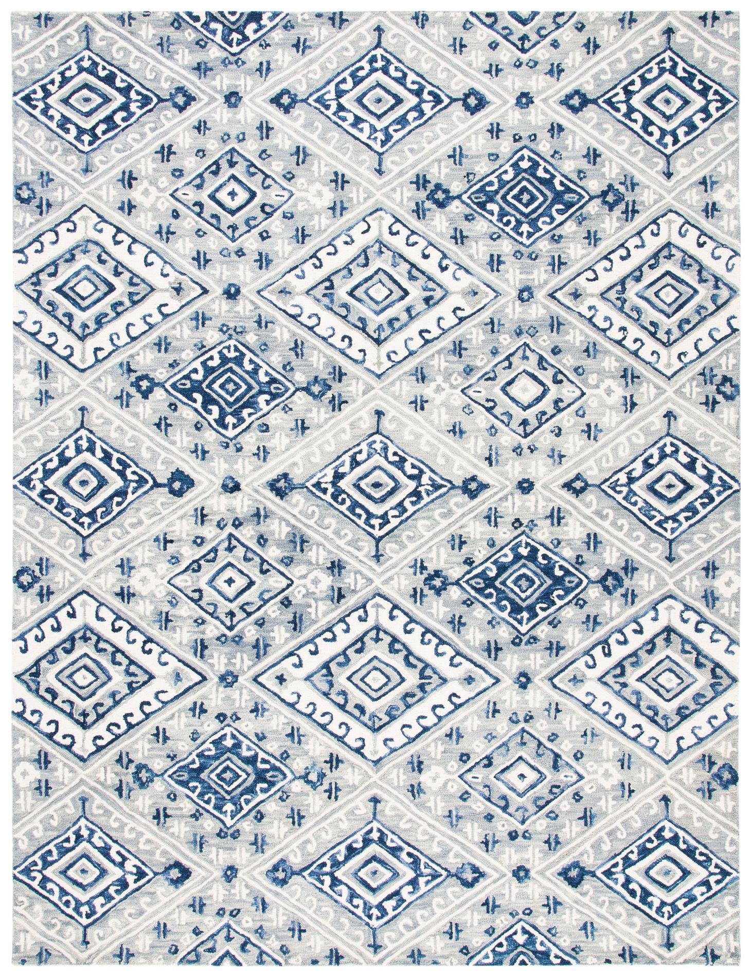 Safavieh Aspen Apn826F Grey/Navy Area Rug