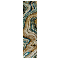 Liora Manne Ashford Agate 8133/03 Blue Area Rug