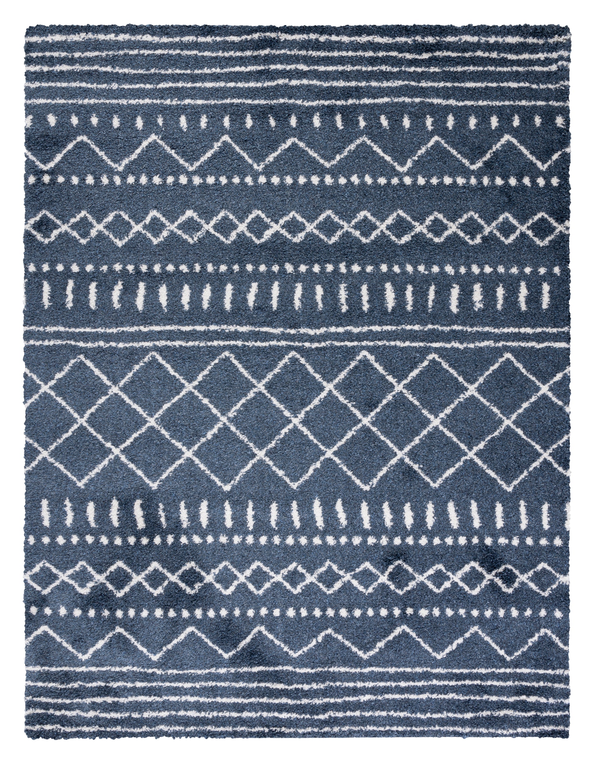 Safavieh Arizona Shag Asg741L Slate Blue/Ivory Area Rug