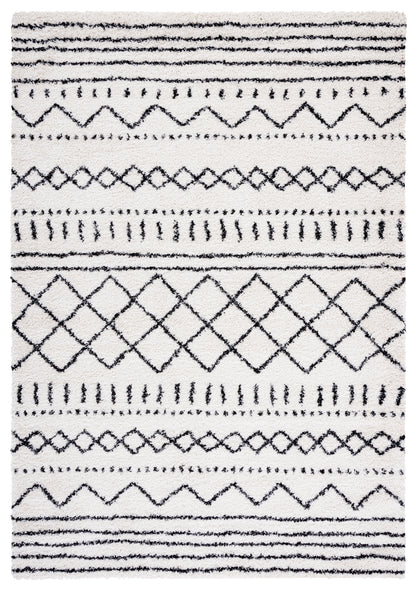 Safavieh Arizona Shag Asg741Z Ivory/Black Area Rug