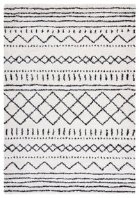 Safavieh Arizona Shag Asg741Z Ivory/Black Area Rug