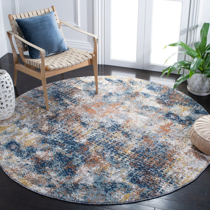 Safavieh Aston Asn704M Navy/Gold Area Rug