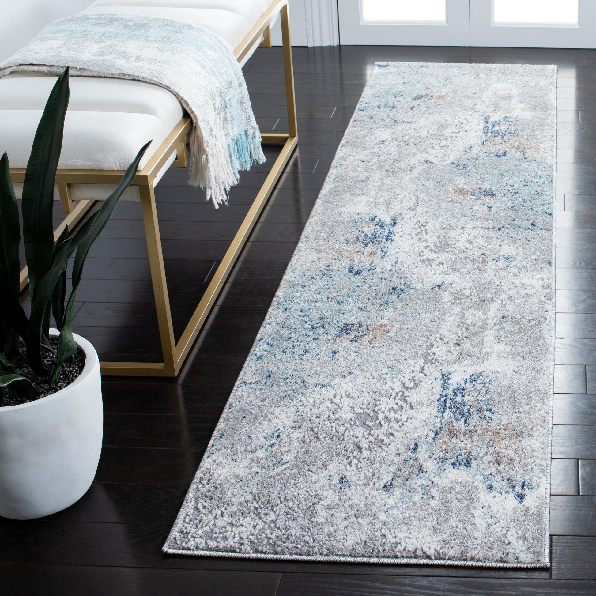 Safavieh Aston Asn708F Grey/Blue Area Rug