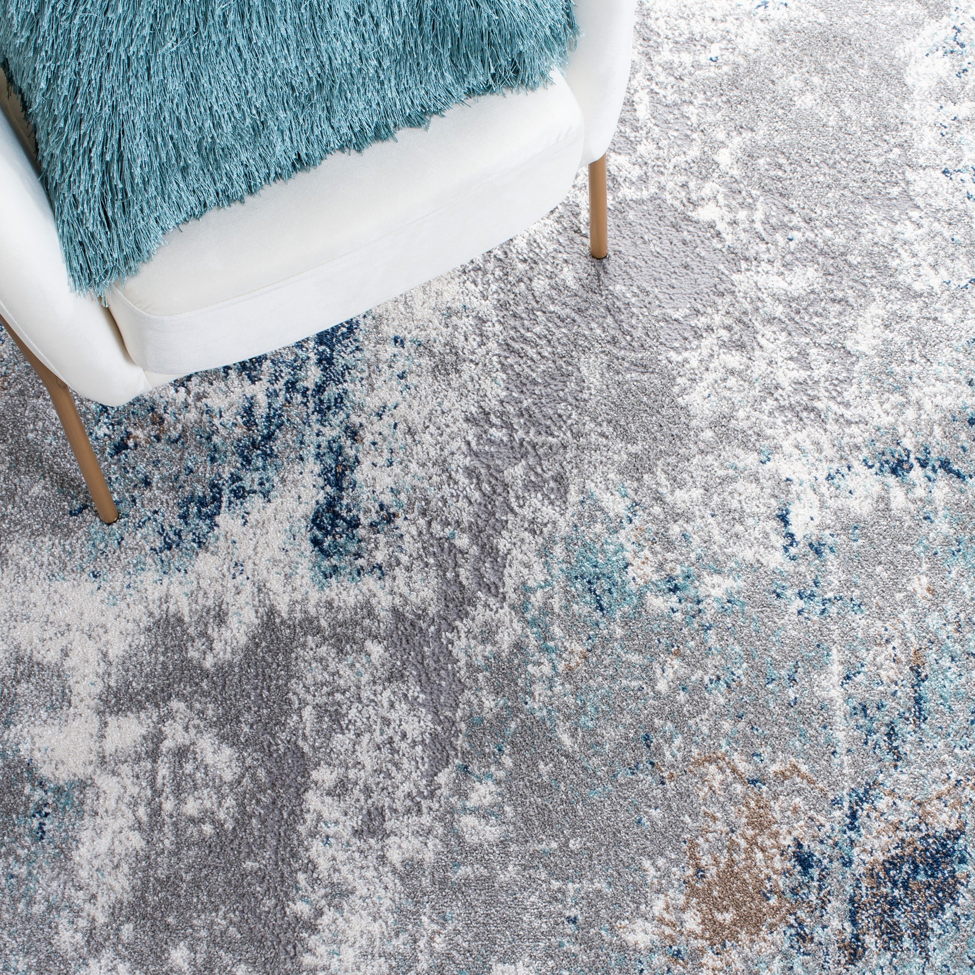 Safavieh Aston Asn708F Grey/Blue Area Rug