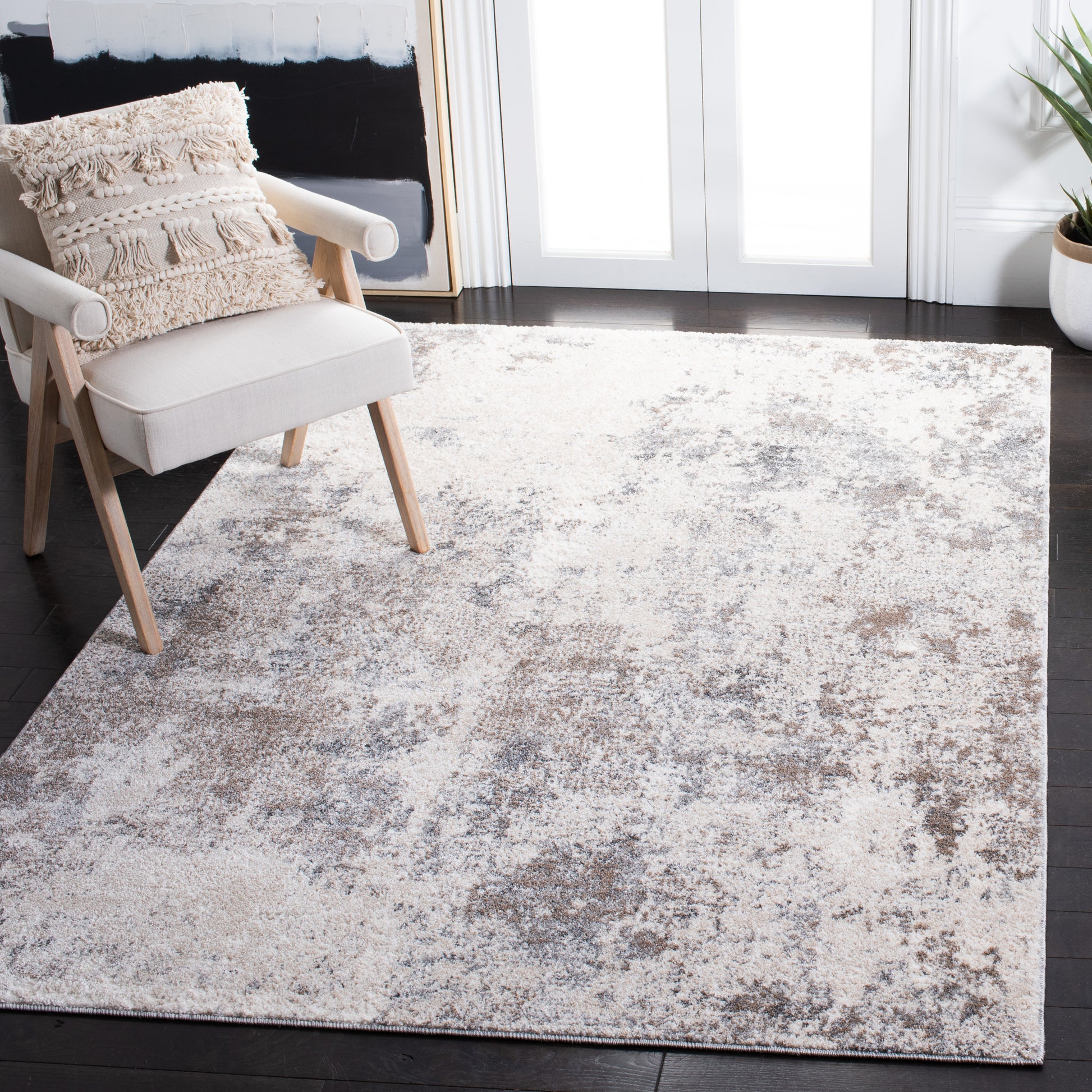 Safavieh Aston Asn710A Ivory/Grey Area Rug