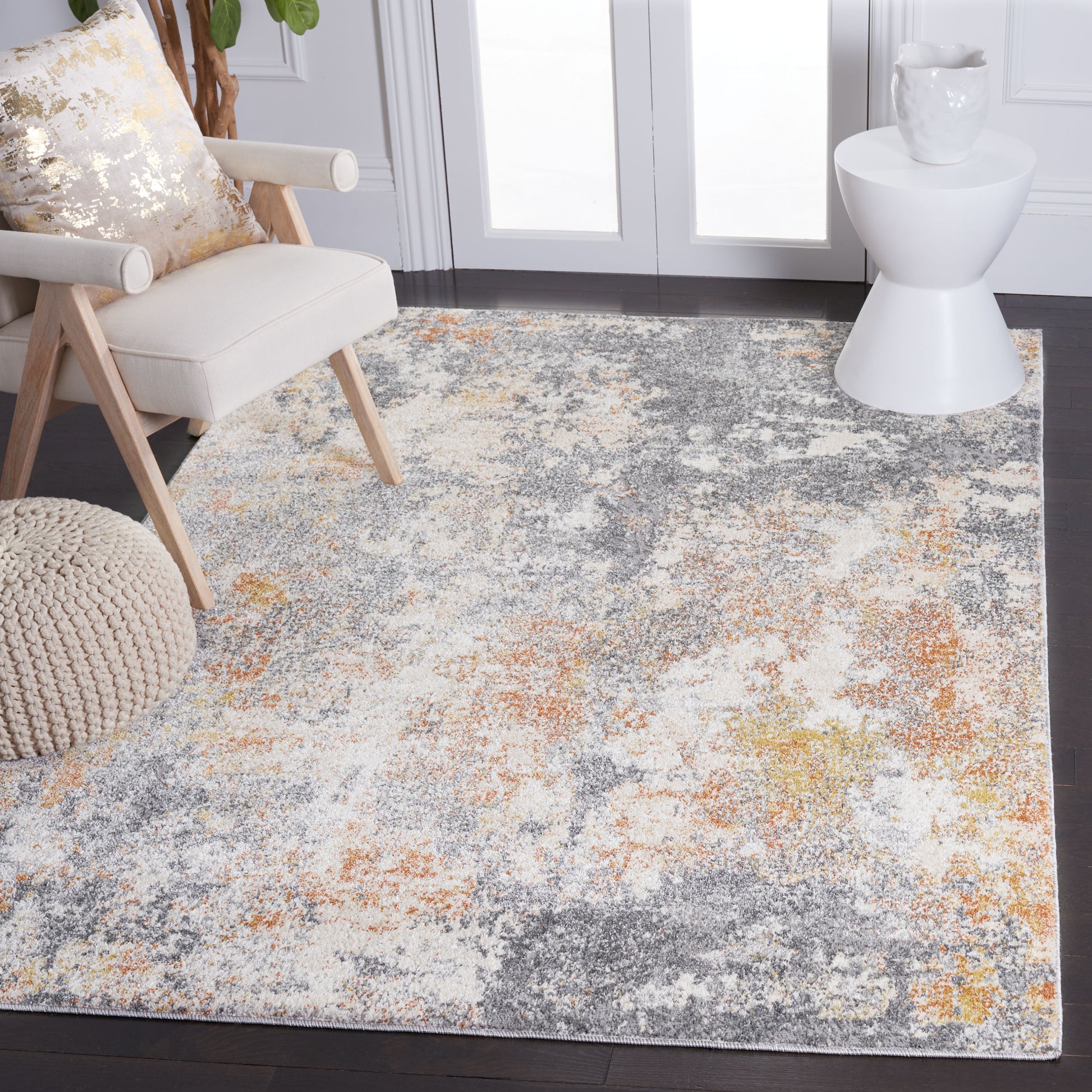 Safavieh Aston Asn710G Grey/Gold Area Rug