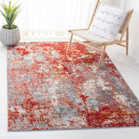 Safavieh Aston Asn710Q Red/Grey Area Rug