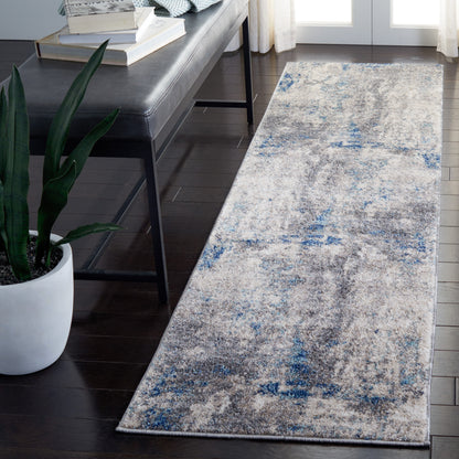 Safavieh Aston Asn718F Grey/Navy Area Rug