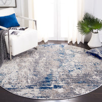 Safavieh Aston Asn718F Grey/Navy Area Rug