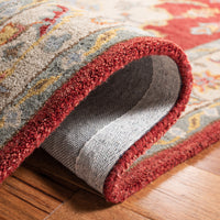 Safavieh Antiquity At520Q Red/Grey Area Rug