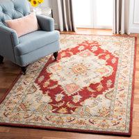 Safavieh Antiquity At520Q Red/Grey Area Rug