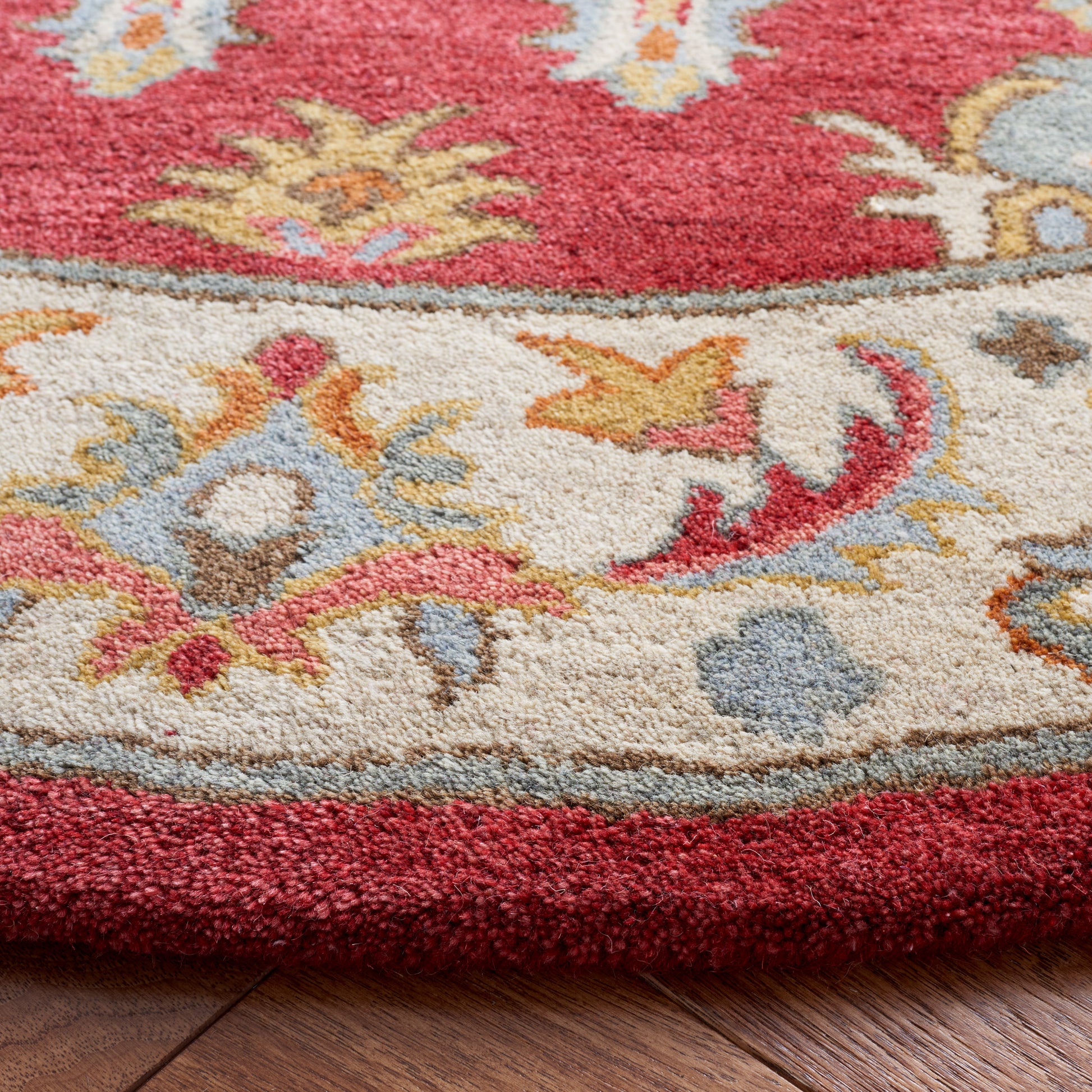 Safavieh Antiquity At520Q Red/Grey Area Rug