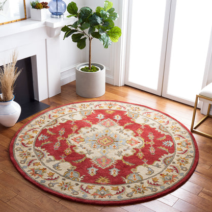 Safavieh Antiquity At520Q Red/Grey Area Rug