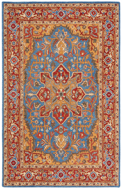 Safavieh Antiquity At521Q Red/Blue Area Rug