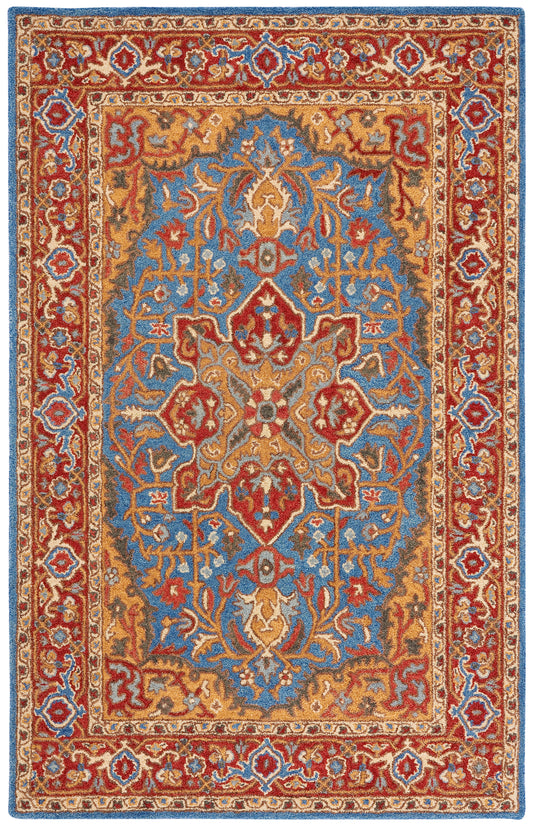 Safavieh Antiquity At521Q Red/Blue Area Rug