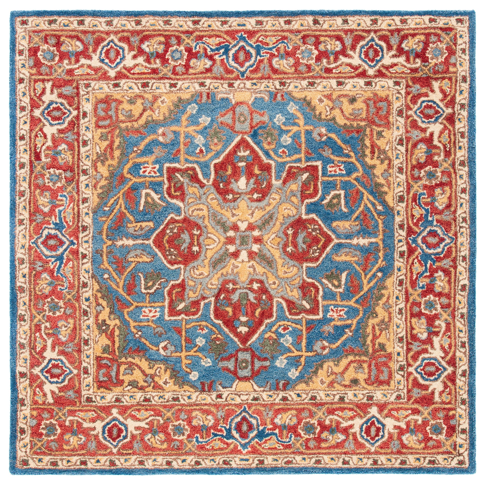 Safavieh Antiquity At521Q Red/Blue Area Rug