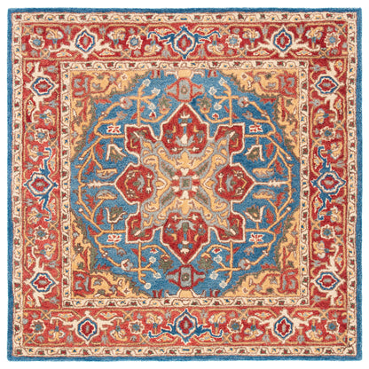 Safavieh Antiquity At521Q Red/Blue Area Rug