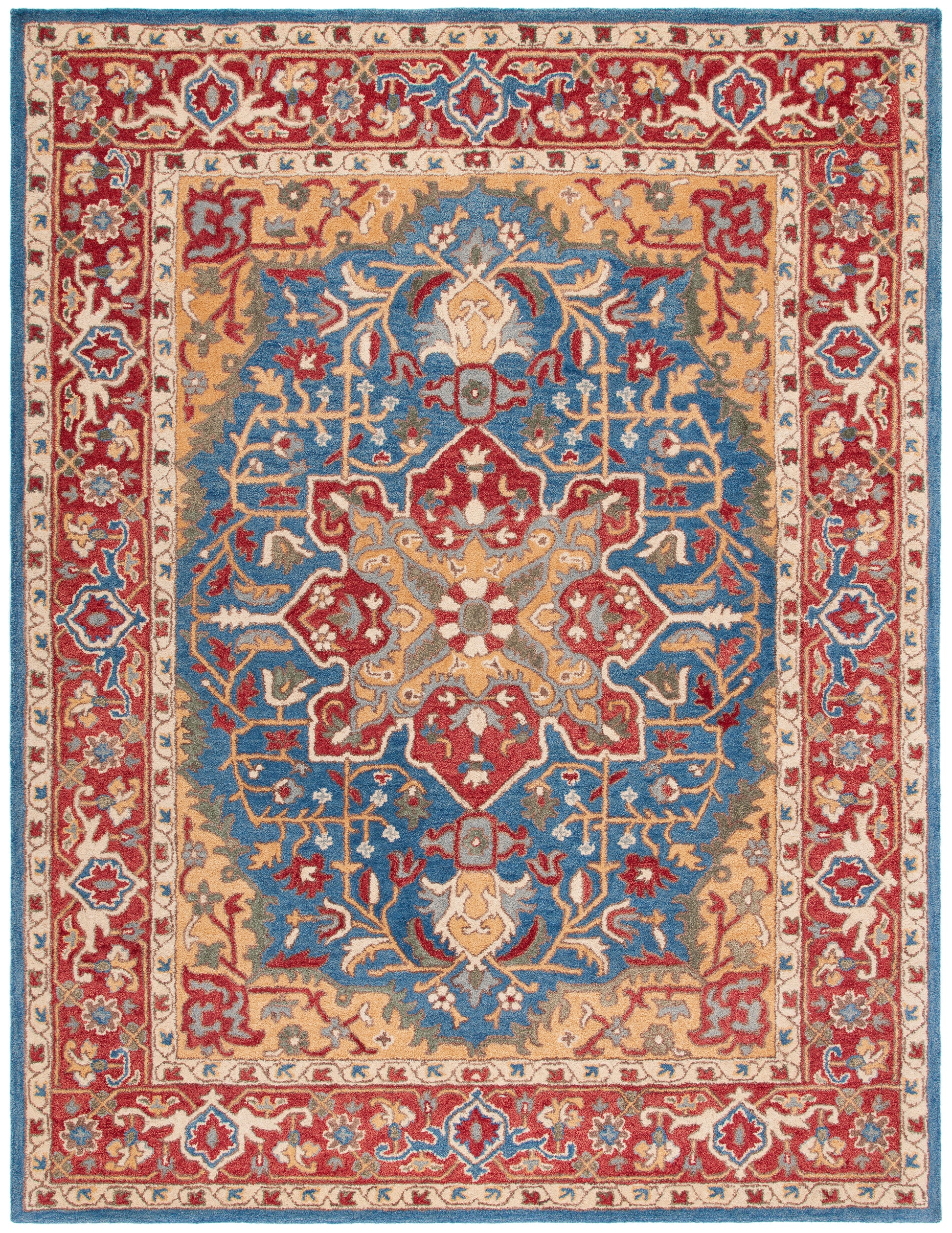 Safavieh Antiquity At521Q Red/Blue Area Rug