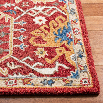Safavieh Antiquity At522Q Red/Yellow Area Rug