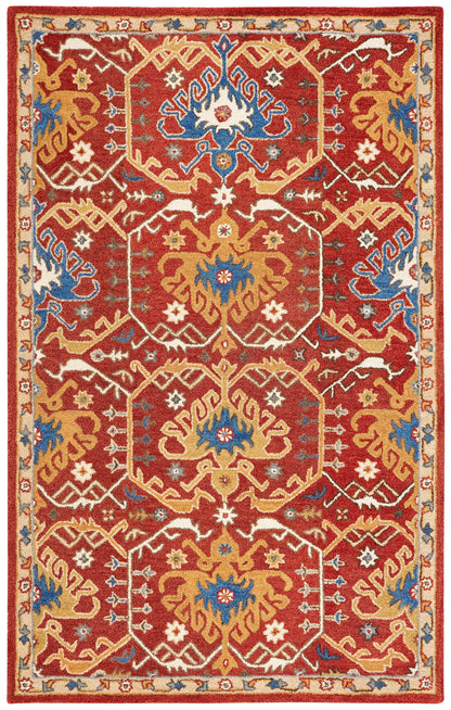 Safavieh Antiquity At522Q Red/Yellow Area Rug