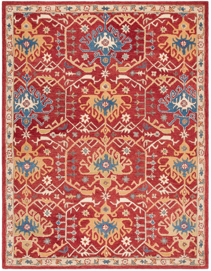 Safavieh Antiquity At522Q Red/Yellow Area Rug