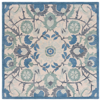 Safavieh Antiquity At59B Ivory/Blue Area Rug