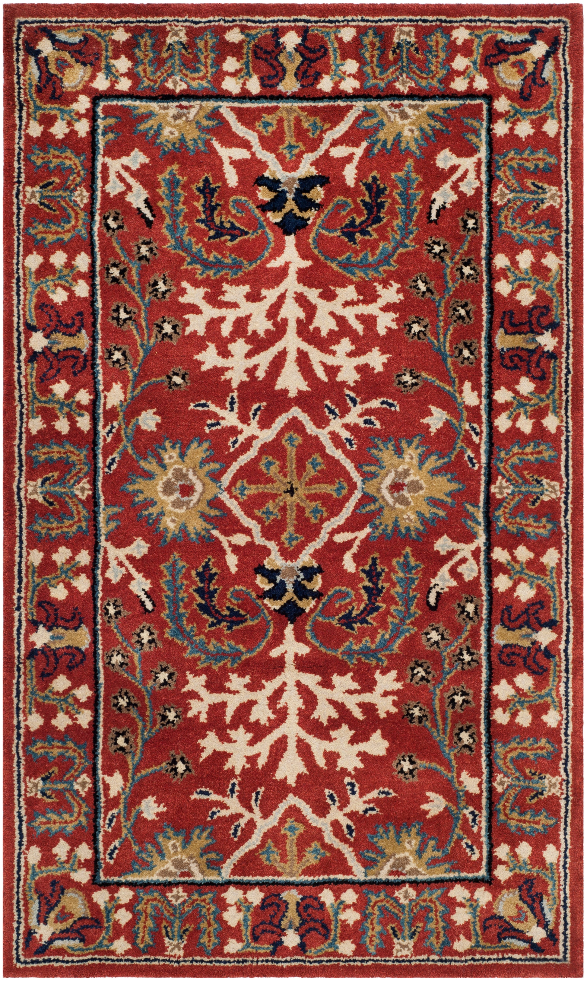 Safavieh Antiquity At64A Red/Multi Area Rug