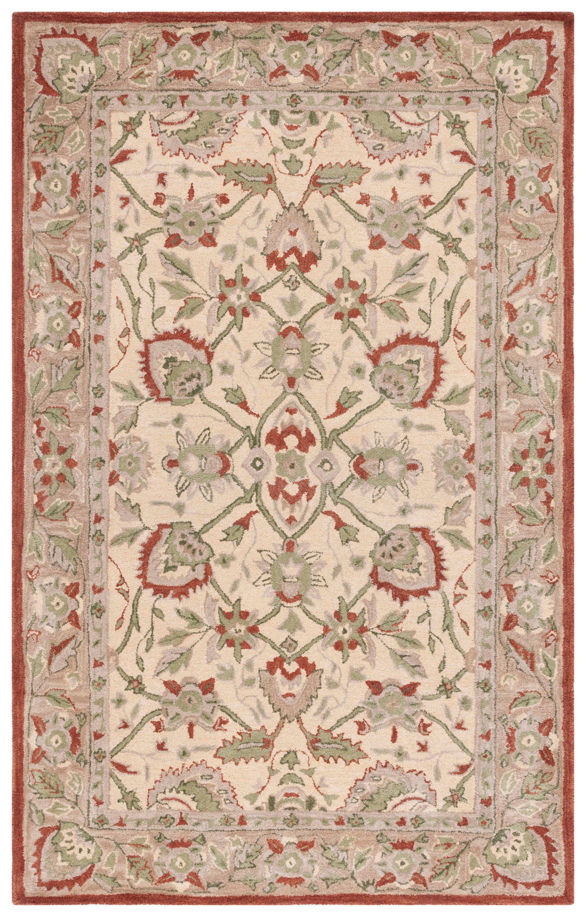 Safavieh Antiquity At65P Rust/Ivory Area Rug